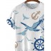 Marine Graphic Print Short Sleeve T-Shirt