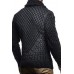 Pullover Turtleneck Jacquard Sweater