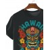 Men's Hawaiian Traditional Tribal Tik Mask Short Sleeve T-Shirt